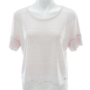 Alo Yoga In the City Crop BurnOut Stripes Top